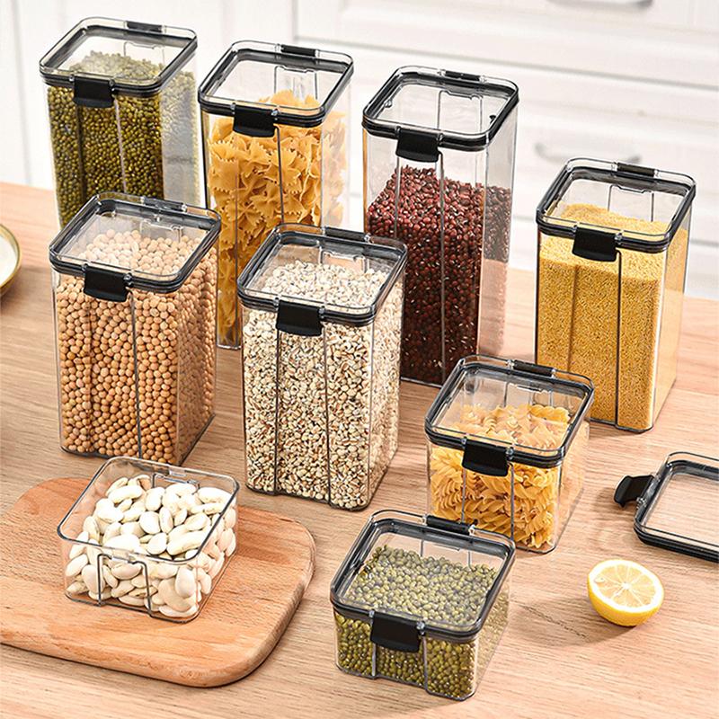 Transparent Waterproof and Moisture-proof Food Container Corn Spaghetti Soybean Mung Bean Cereal Storage Box Kitchen Accessories