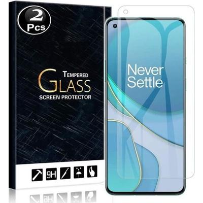 Displayschutzglas für OnePlus 8T Unzerbrechliches gehärtetes Glas Set von [X2] Tempered Glass
