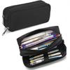Stylish Large Capacity Pencil Case for Men - Durable and Simple Office Stationery Storage Bag