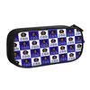 Zeta Phi Beta Sorority  Kawaii Pencil Case Boys Girls Large Capacity Checkered Plaid  Pencil Bag School Accessories