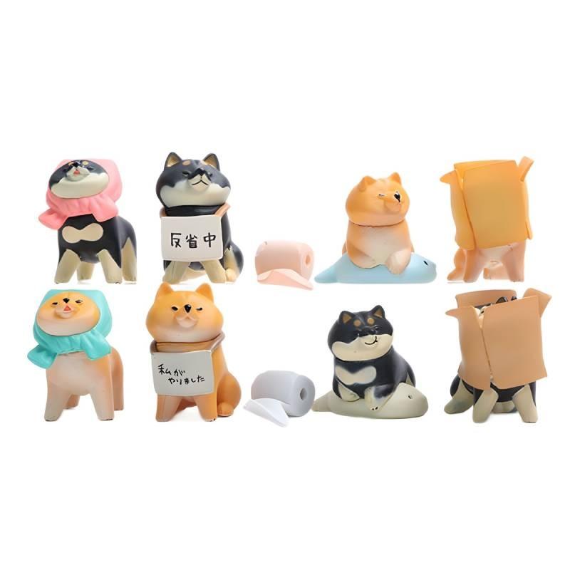 Hachiko Action Figure Cartoon Model Toy Decoration Doll Kids Gifts Ornament