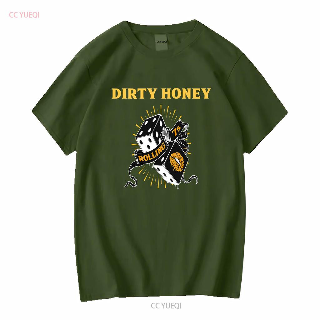 New Dirty Honey Band Music Heavy Cotton Black T Shirt long or short sleeves vintage Washed Soft Casual Top For Everyday Wear