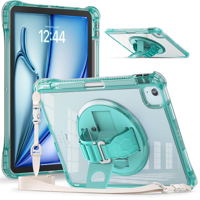 For iPad Air 11 4th 5th 10th 10.9 10.2 9th A16 11th Generation Case Hand Strap Tablet Cover for iPad Pro 11 12.9 13 inch Funda