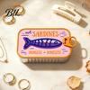 Retro Sardine Can Jewelry Box Storage Box, Portable Anti-tangle Travel Case, Plastic Case Lightweight Organizer for Necklaces And Earrings Earring
