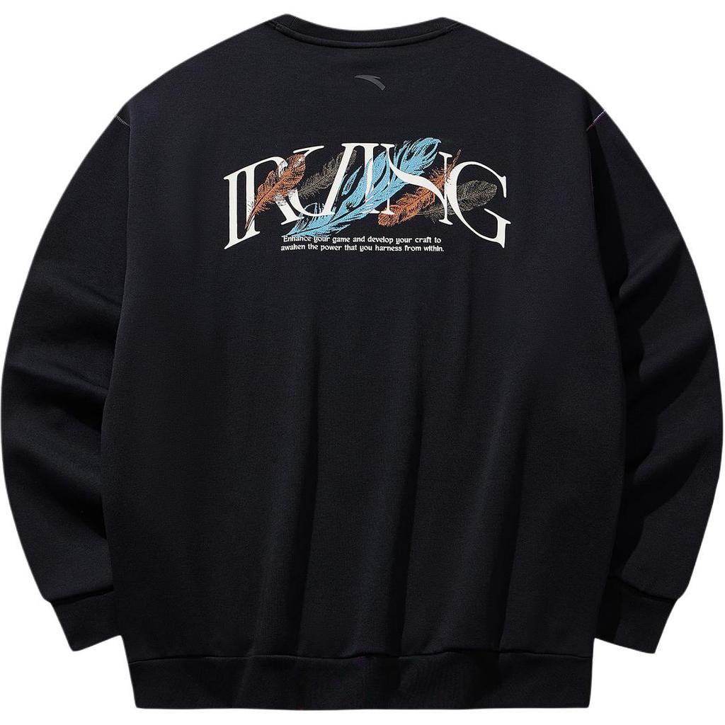 Anta Kyrie Irving Series Loose Round Neck Comfortable Simple Letter Versatile Sweatshirt Unisex sweatshirt 172541711S-3