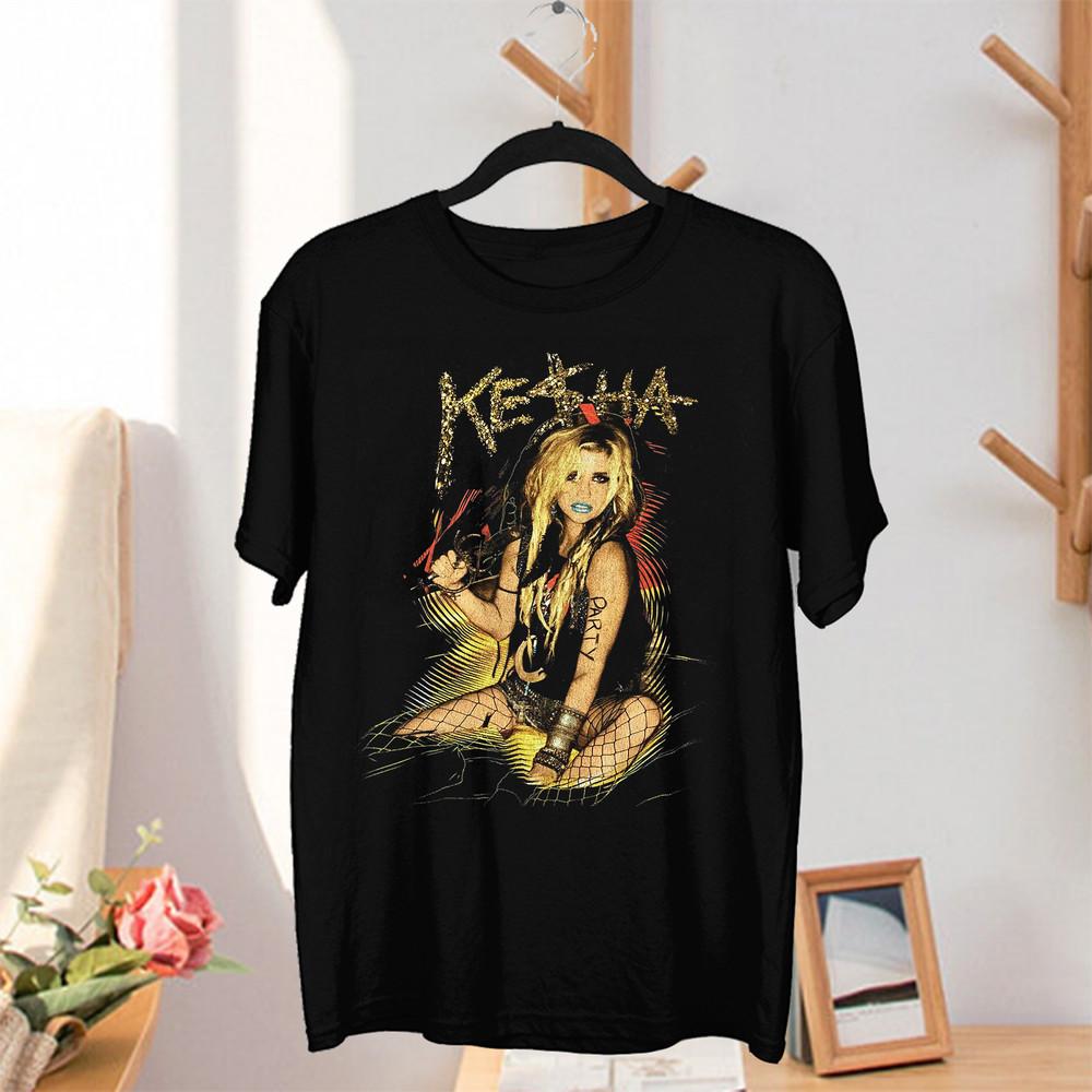 Rare Kesha Singer Black T Shirt Unisex T-Shirt XXXL