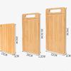 WXCOO Kitchen Wooden Chopping Boards Double-sided Serving Board for Meat Fruit and Vegetable Cutter Solid Wooden Cutting Board