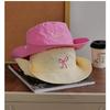 Embroidered Bow Summer Bucket Hat Quick Dry Breathable Cap Unisex Sun Hat for Camping Hiking Outdoor Adventure