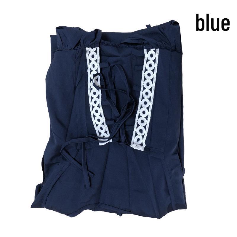 European and American Vintage Medieval Renaissance Square Neck Lace-Up Corset Halloween Costume Dress