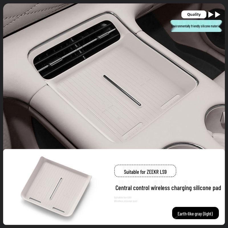 Zeekr LS9 Silicone Wireless Charging Anti-Slip Phone Pad for Center Console