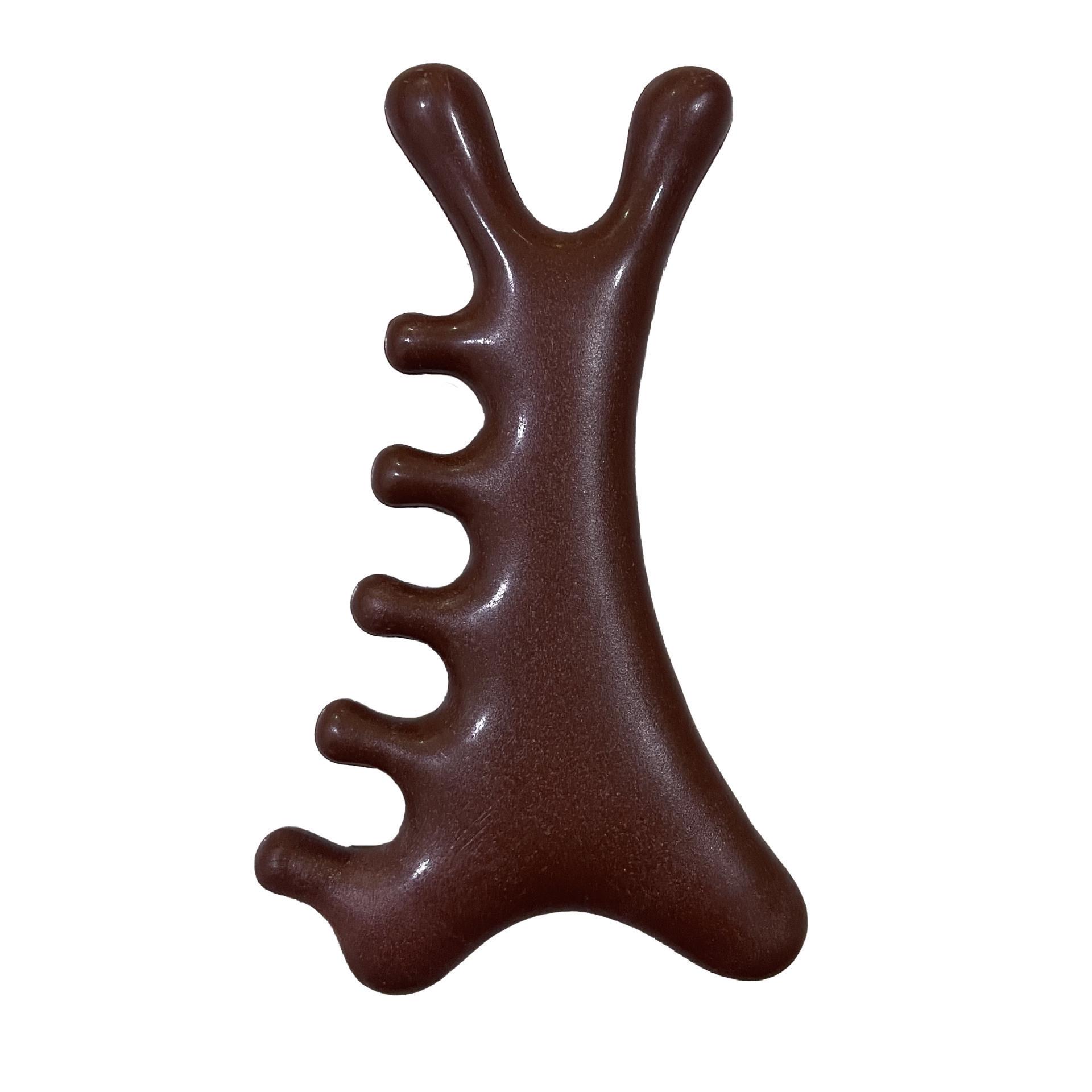 Sandalwood 4-in-1 Scalp Massager: Gua Sha, Meridian Dredging, Follicle Care Comb