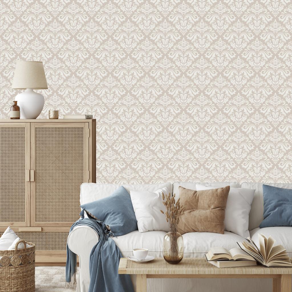 Wallpaper Traditional Floral Ornaments for Living Room and Bedroom 50x1000