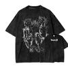 Anime Dragon Ball Cosplay Gewaschenes T-Shirt Baumwolle Kurzarm Locker Groß Lässig Sport Fitness T-Shirt Herren Harajuku Kleidung