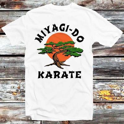 230 Gsm 100% Algodão Camiseta Miyagido Karate Kid Filme Daniel Cobra Kai Tv 80S Vintage Retrô Melhor Presente Top Camiseta Homens Mulheres Unissex B138