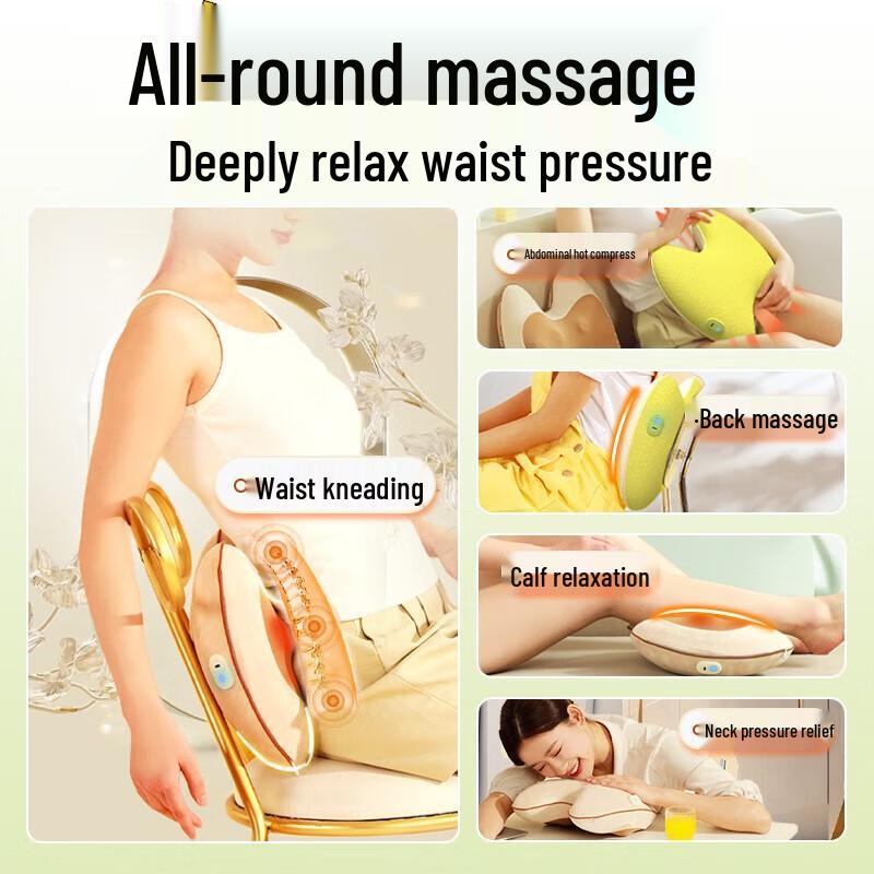 Hezheng Shiatsu Lumbar & Neck Massager Pillow