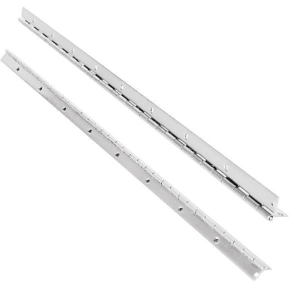 4 шт. Петля рояльная из нержавеющей стали 304, 18 дюймов, сверхпрочная, непрерывная, толщина 0,04 дюйма, фиксирующая складная петля