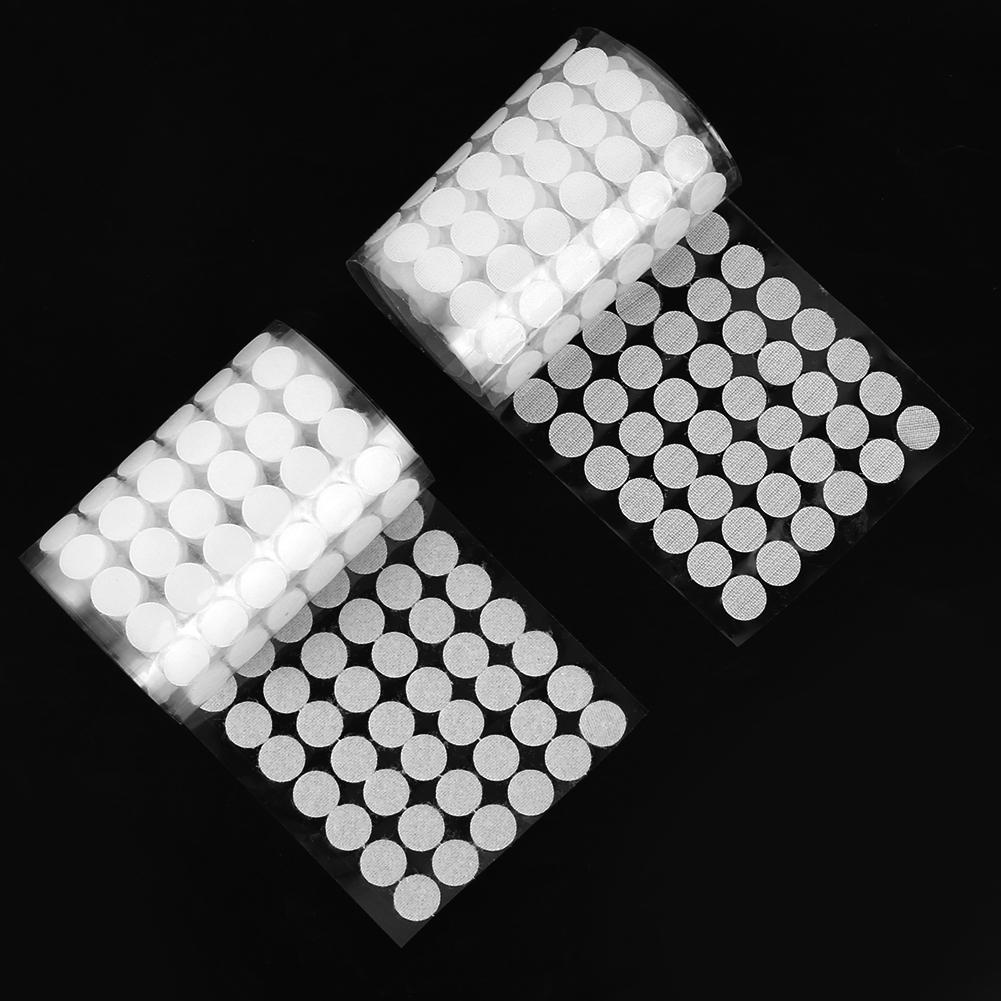 300 Pairs Dots Sticker Hook And Sticker Round Strong Self Adhesive Fastener Tape