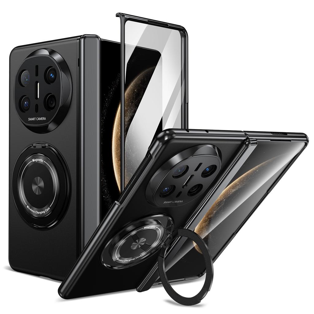 2700 Gass Strong Magnetic 360 Stand Ring Case for Huawei Mate X5 X6 XT Ultimate- Metal Hinge Protection with Screen Protector