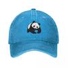 WWF Cute Panda Baseball Caps Vintage Distressed Denim World Wide Fund Sun Cap for Unisex Women Outdoor All Seasons Travel Caps Hat