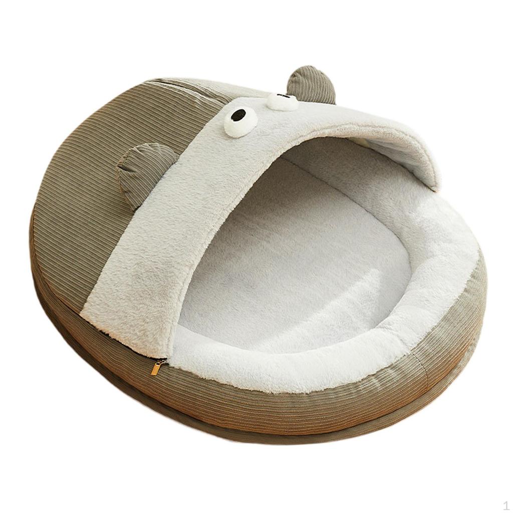 Nest Bed for Pets with Anti-Slip Base And Washable Cover