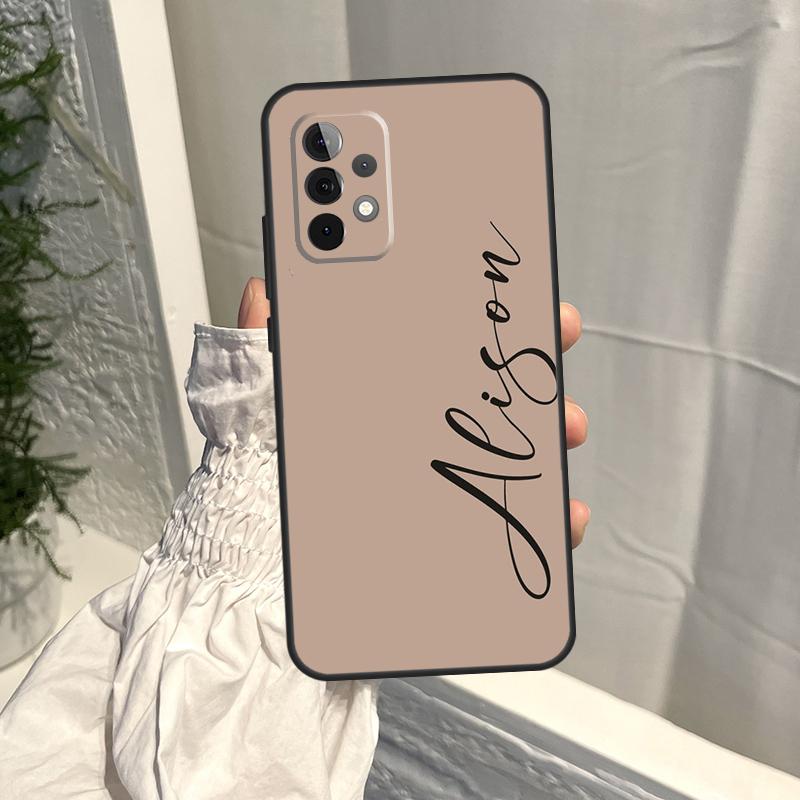 

Персонализированный чехол с инициалами имени для Samsung Galaxy A54 A34 A53 A73 A52 A72 A13 A23 A33 A51 A71 A12 A22 A32 A42 A50 Samsung A34 5G
