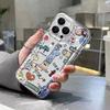 A City Graffiti Clear Phone Case For Samsung Galaxy S25 S24 S23 S26 UItra S22 Plus S21 FE A56 A55 A54 A34 A35 A15 A16 A26 Cover