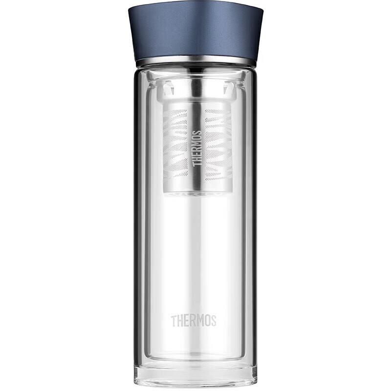 THERMOS Double-Layer Glass Tea Infuser Bottle