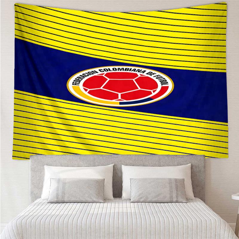 Colombian Soccer Federation Tapestry Hanging for Bedroom,Livingroom, Playroom,Decor Art Room Wall Tapestry Holiday and Birthday Gifts