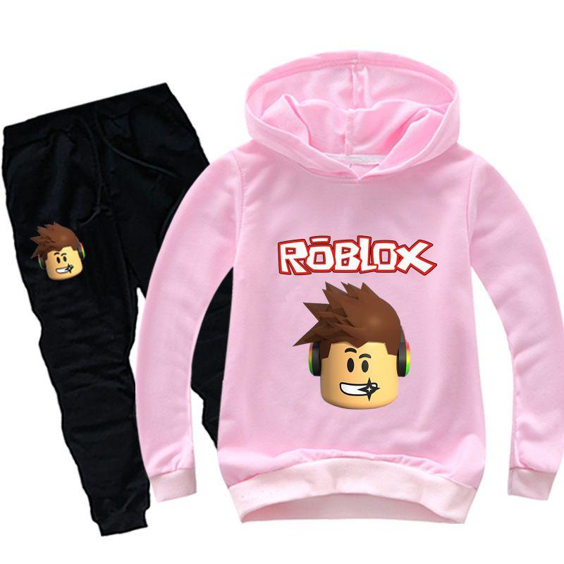 Roblox Children Hoodie Set With Printed Long Sleeve Hoodie And Comfortable Pants