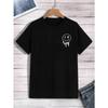 A Funny Smile Face That Is About To Melt Printed Tshirt Men Fashion Oversize T-Shirt Summer Cotton Clothes Loose Casual Tees