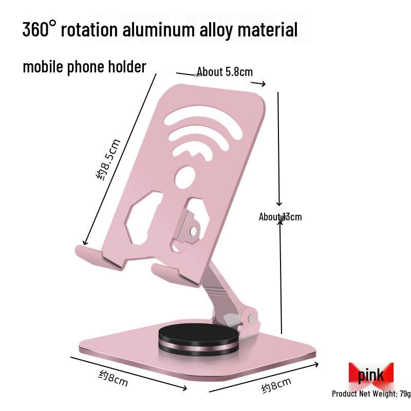 Foldable Height-Adjustable Metal Tablet Stand for iPad