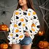 Kids Halloween Print Hoodie Pullover Sweatshirt for Boys Girls Casual Wear
