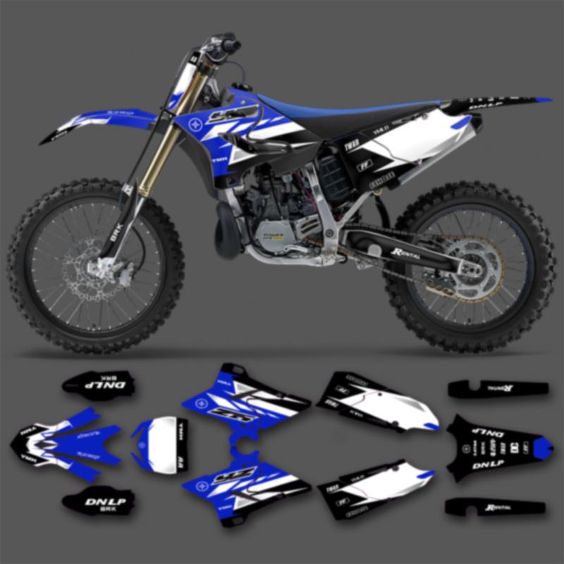 PowerZone For YAMAHA 2015-2021 YZ125-250 2016 2017 2018-2021 YZ250X Custom Motorcycle Graphics Backgrounds Decals Stickers Kits