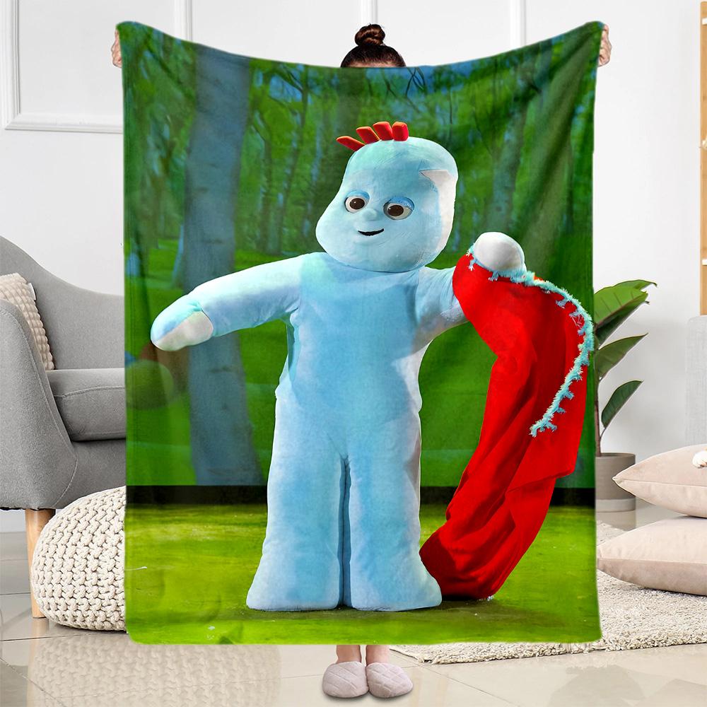 Night Garden Characters Blanket Durable Comfort Perfect for Picnics Sofa Bed All-Season Use Digital Print Ideal Gift For Birthday Valentine'S Day