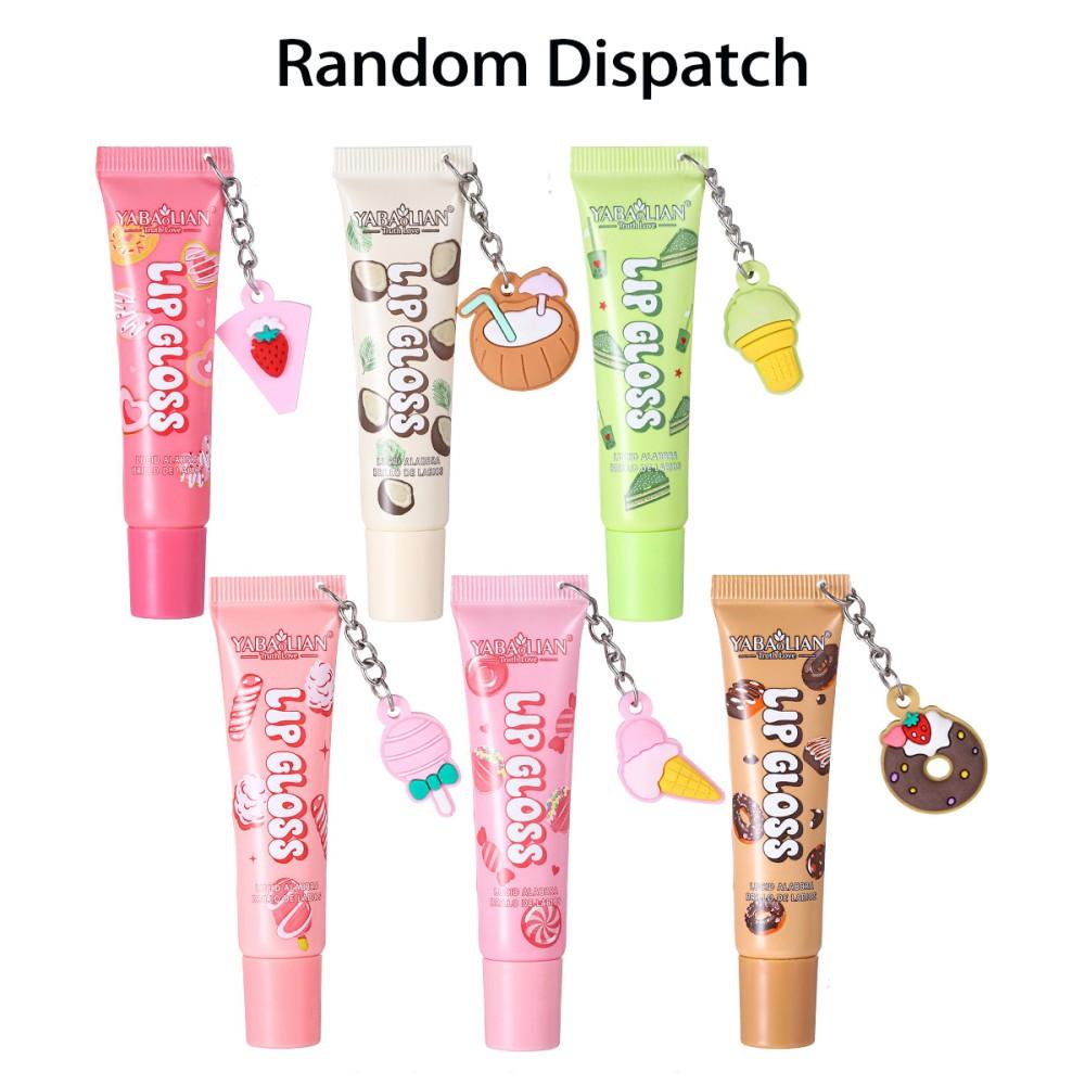 6- Willekeurige Lipgloss Hydraterende Lippenstift Kristal Transparante Gelei Lippenstift Hydraterende En Herstellende Droge Gebarsten Lippenstift beige