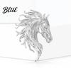 Anti-rust Brooch Pin Retro Style Horse Head Design Anti-oxidation Sophisticated