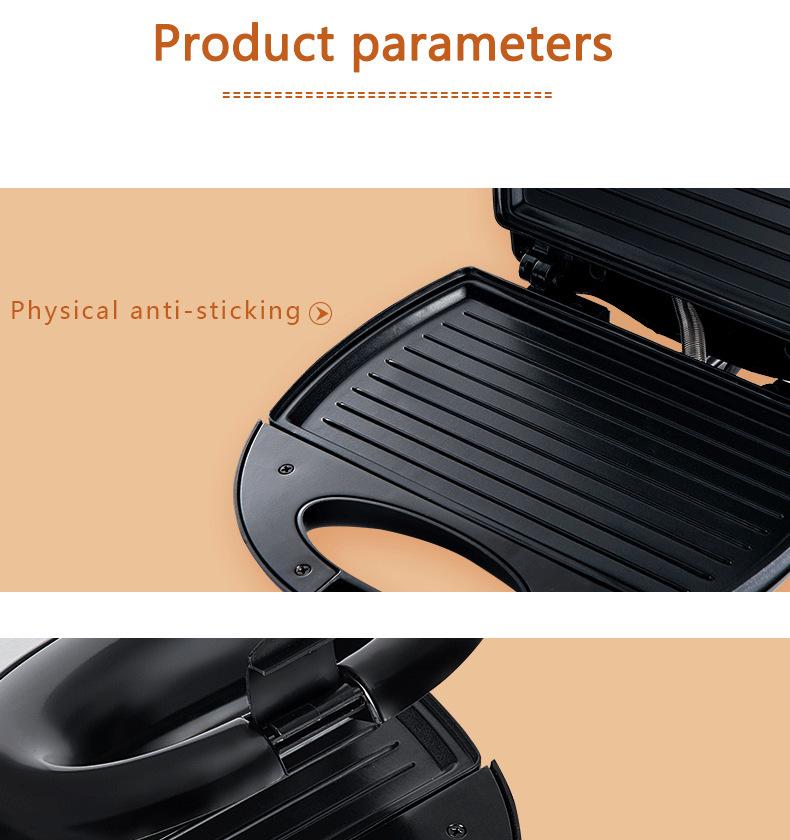 Edelstahl Panini-Presse & Waffelautomat - Sandwich-Toaster für das Frühstück