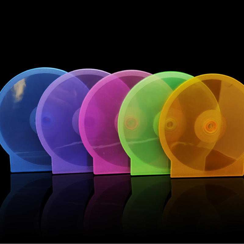 

1 шт. Коробка для хранения 12,5 см Прозрачный пластиковый круглый футляр для дисков Футляр для CD Утолщенная коробка для дисков CD DVD one size