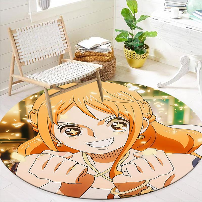 Nami Round Area Rug Carpet Rug For Living Room Bedroom Sofa Playroom Decor Nonslip Floor Mat