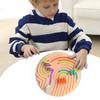 Tactile Sensory Board - 6-Texture Fidget Toy BPA-Free Silicone (OT Approved for Kids/Classroom)