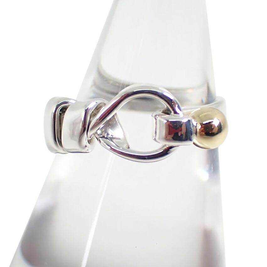 

[Used] TIFFANY 925/750 Hook & Eye Ring / Size 7 / g456-38