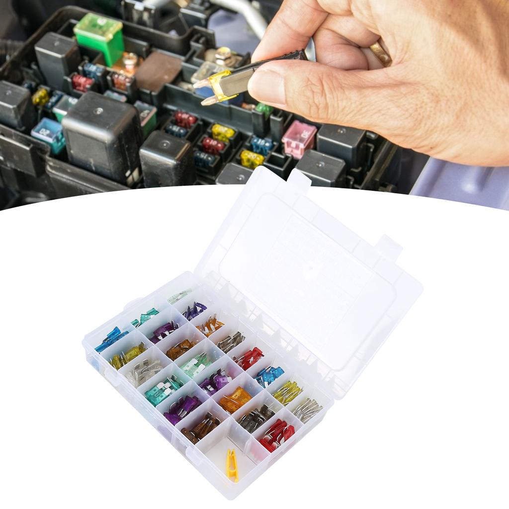 243Pcs Fuses Classification Kit CorrosionResistant Marine Automotive Replacement Accessories