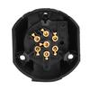 Conector de Cabo de Soquete Redondo de 7 Pinos 12V à Prova d'Água para Sinalizador de Luz de Caminhão e Reboque Europeu
