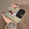 Cross rose is suitable for Apple 16plus mobile phone case iPhone15 new protective case 14 Europe, America and 17 premium.