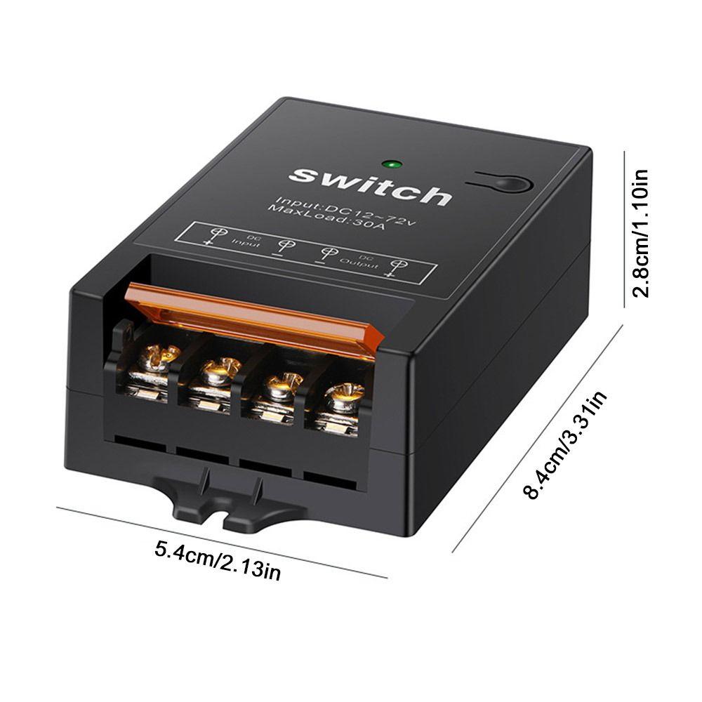 Micro Receive Remote Control Switch DC 12V-72V LED Lamp Controller Mini Relay Smart Switch  Fans