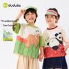 Dudujia 7A Antibacterial Cartoon Summer Short-Sleeve T-Shirt for Kids