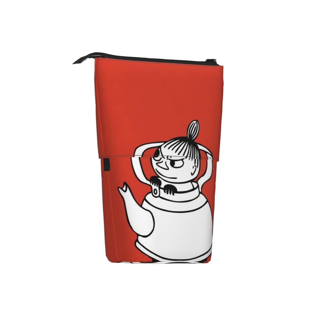 HTSW Standing Pencil Moomin Little My Simple and Multifunctional Stationery Pouch with Pencil Holder and Small Item Perfect for Students and Office