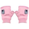 Motorcycle Riding Gloves Rechargeable Heated Gloves 360 Degree Thermal Heated Gloves Winter Windproof Warm Fingerless Gloves