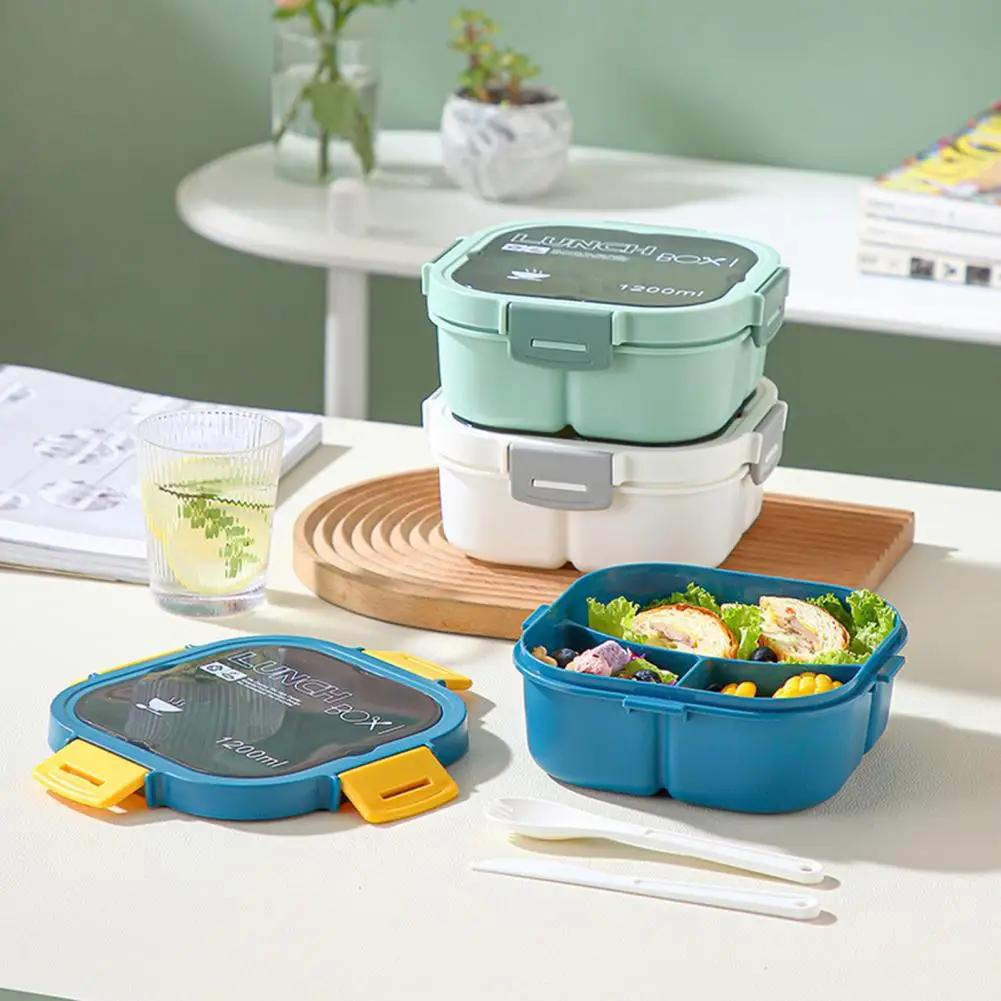 Food Grade Lunch Box Lock Design Student Bento Box High Capacity Heat Resistant Kids Food Container  Store Lunch