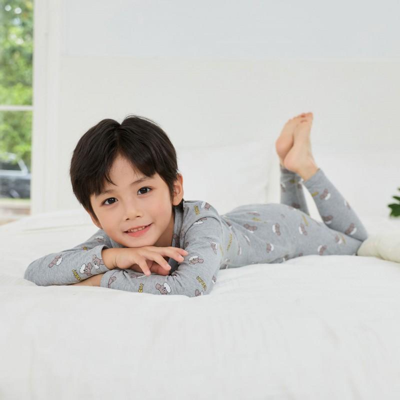 Girls Boys Thermal Underwear Set Kids A Winter Soft Loungewear